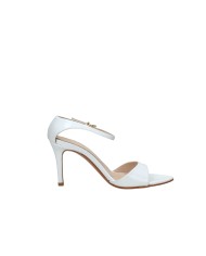 Albano 5301 Sandalo con tallone chiuso e cinturino in pelle Bianco