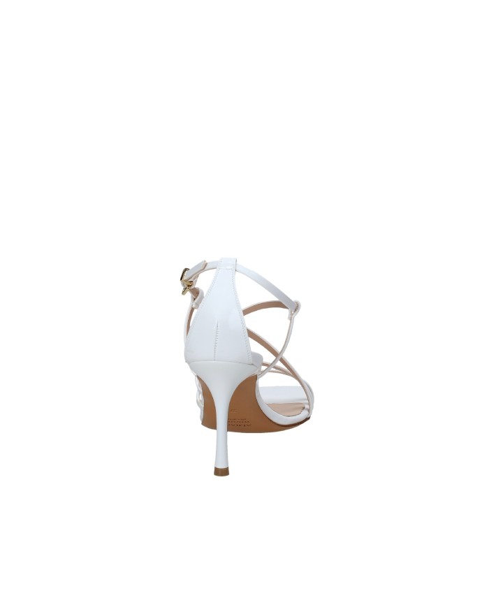 Albano 5396 Sandalo alto con tallone in vernice Bianco Albano 5396 Sandalo alto con tallone in vernice Bianco