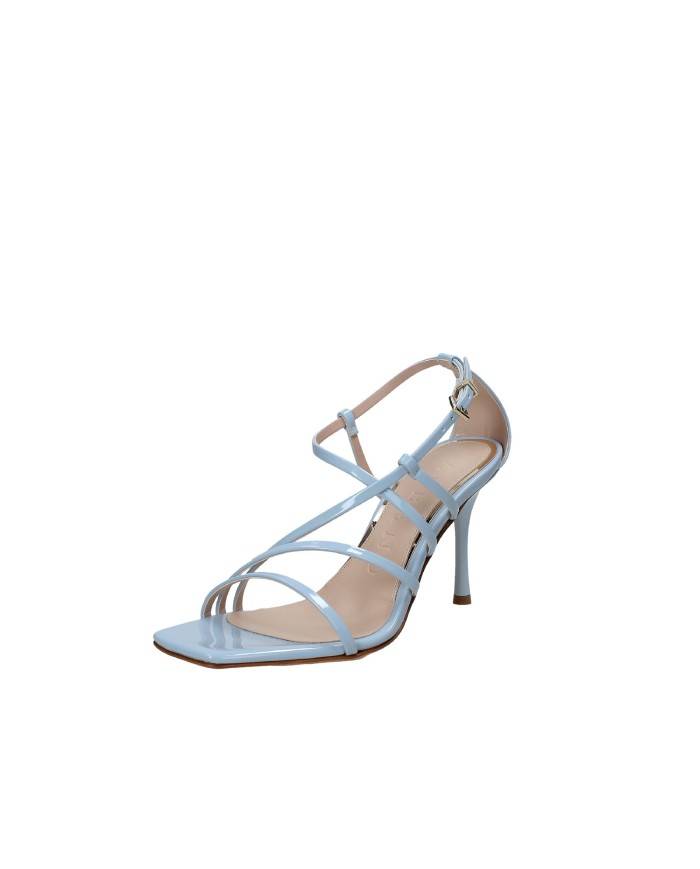 Albano 5396 Sandalo alto con tallone in vernice Celeste Albano 5396 Sandalo alto con tallone in vernice Celeste