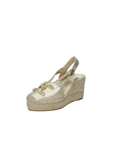 Vidorreta 05536 Espadrilla alta in pelle laminata Oro Vidorreta 05536 Espadrilla alta in pelle laminata Oro