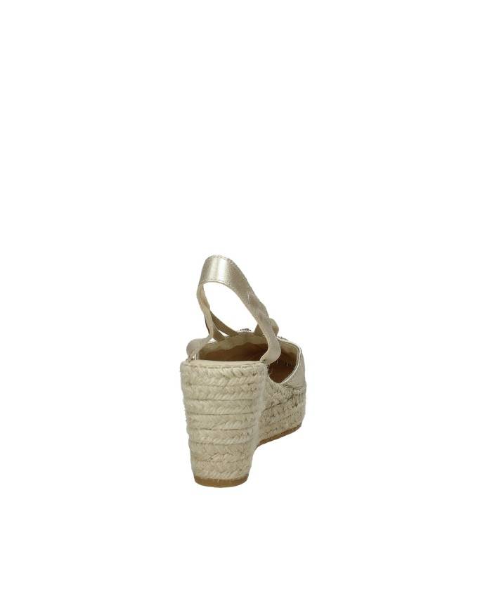 Vidorreta 05536 Espadrilla alta in pelle laminata Oro Vidorreta 05536 Espadrilla alta in pelle laminata Oro