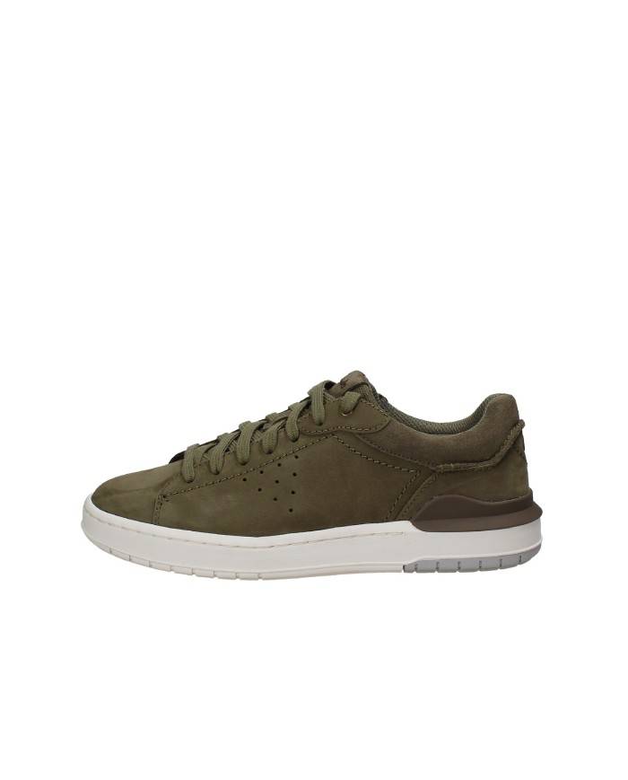 Clarks Courtlite Run 2 Sneaker uomo in nabuk Verde Militare Clarks Courtlite Run 2 Sneaker uomo in nabuk Verde Militare