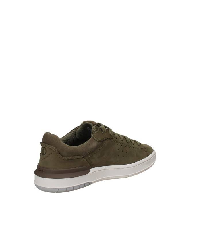 Clarks Courtlite Run 2 Sneaker uomo in nabuk Verde Militare Clarks Courtlite Run 2 Sneaker uomo in nabuk Verde Militare