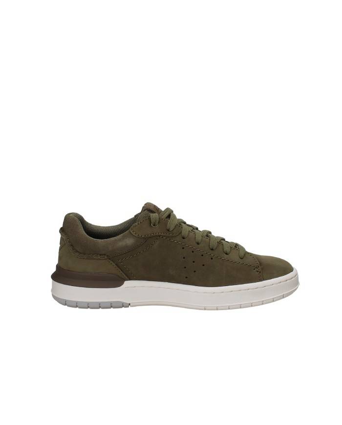 Clarks Courtlite Run 2 Sneaker uomo in nabuk Verde Militare Clarks Courtlite Run 2 Sneaker uomo in nabuk Verde Militare
