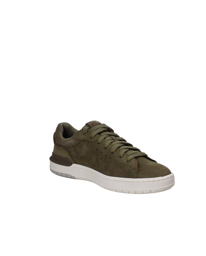 Clarks Courtlite Run 2 Sneaker uomo in nabuk Verde Militare Clarks Courtlite Run 2 Sneaker uomo in nabuk Verde Militare