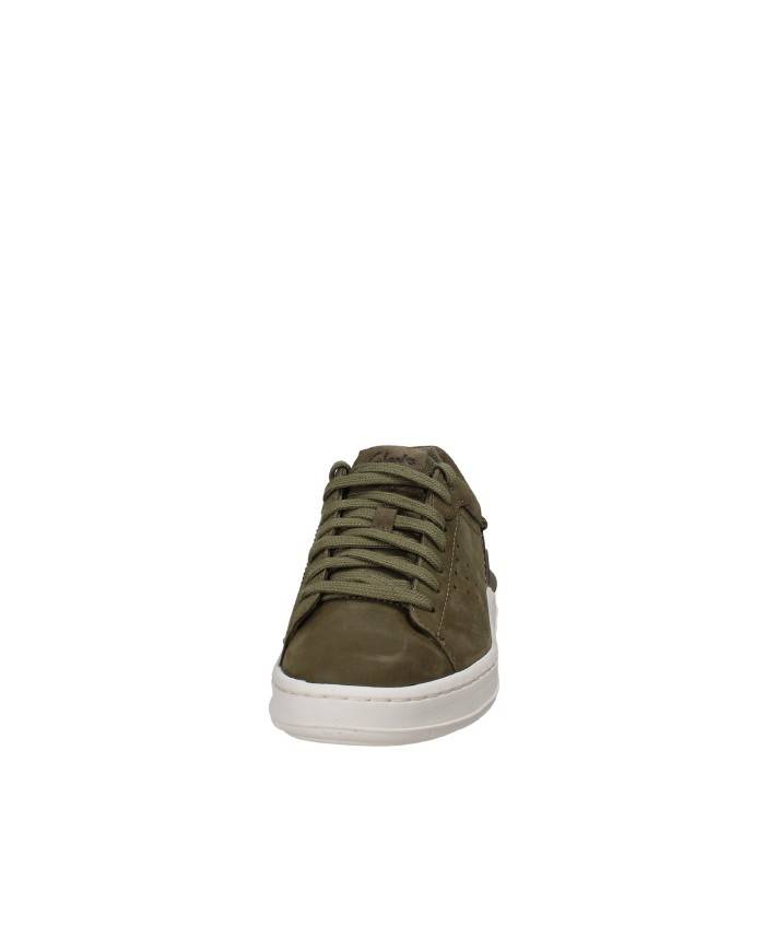 Clarks Courtlite Run 2 Sneaker uomo in nabuk Verde Militare Clarks Courtlite Run 2 Sneaker uomo in nabuk Verde Militare