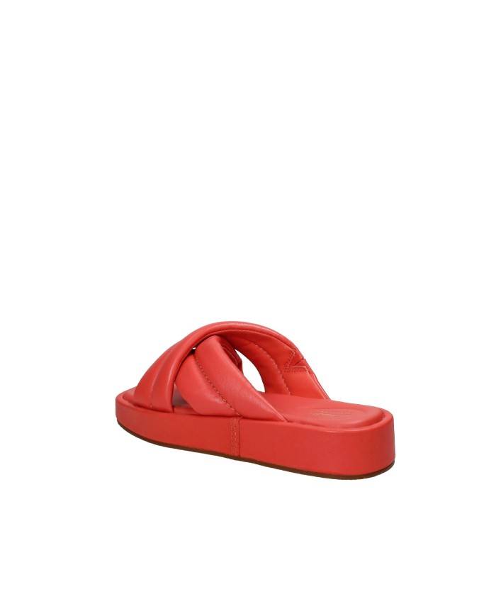 Clarks Alda Glide Sandalo con zeppa in nappa Corallo Clarks Alda Glide Sandalo con zeppa in nappa Corallo