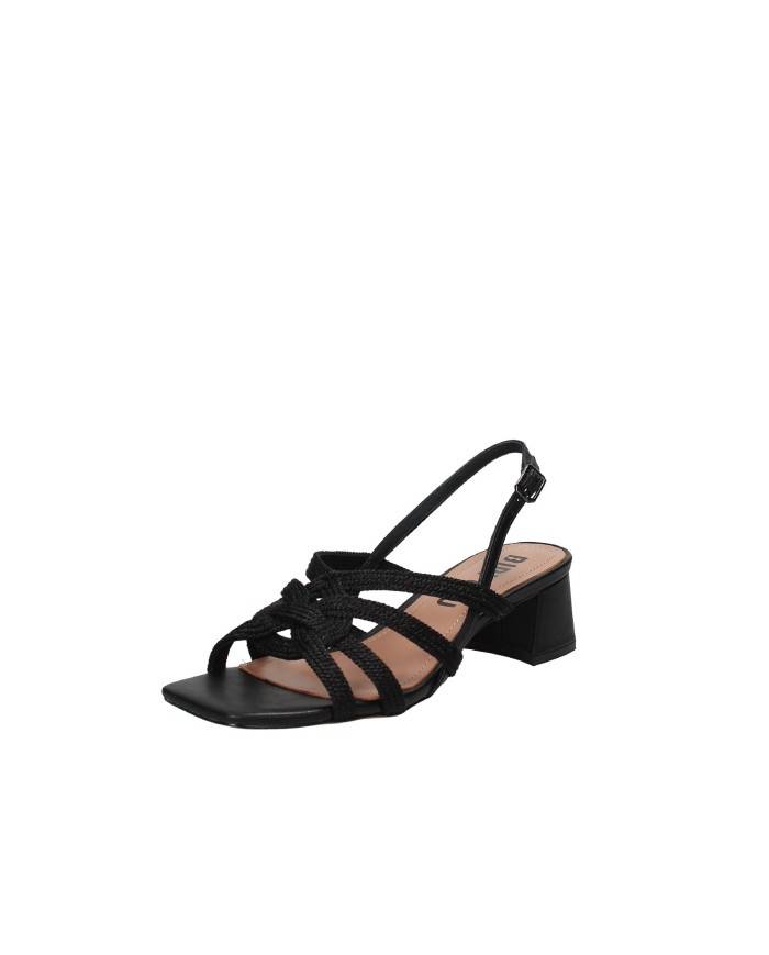 Bibi Lou 857z94hg Sandalo in pelle e tessuto Nero Bibi Lou 857z94hg Sandalo in pelle e tessuto Nero
