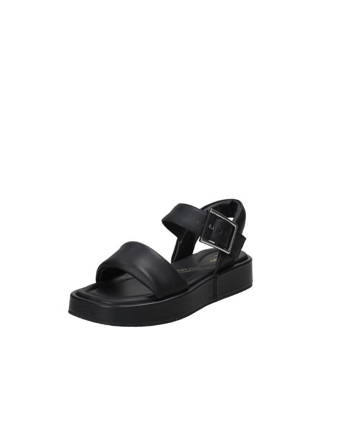 Clarks Alda Strap Sandalo con zeppa piatta in nappa Nero Clarks Alda Strap Sandalo con zeppa piatta in nappa Nero