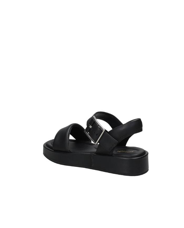 Clarks Alda Strap Sandalo con zeppa piatta in nappa Nero Clarks Alda Strap Sandalo con zeppa piatta in nappa Nero