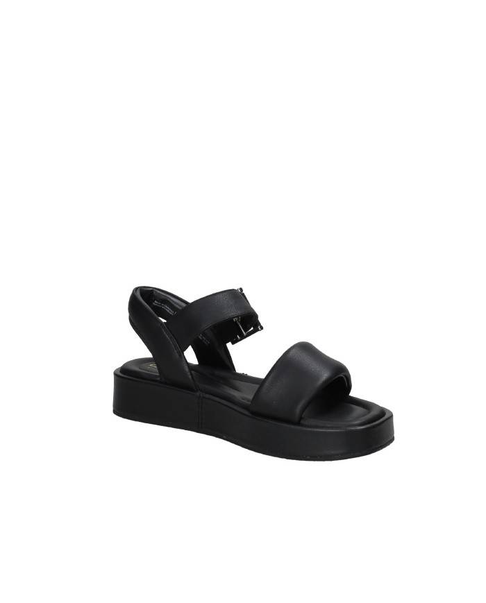 Clarks Alda Strap Sandalo con zeppa piatta in nappa Nero Clarks Alda Strap Sandalo con zeppa piatta in nappa Nero
