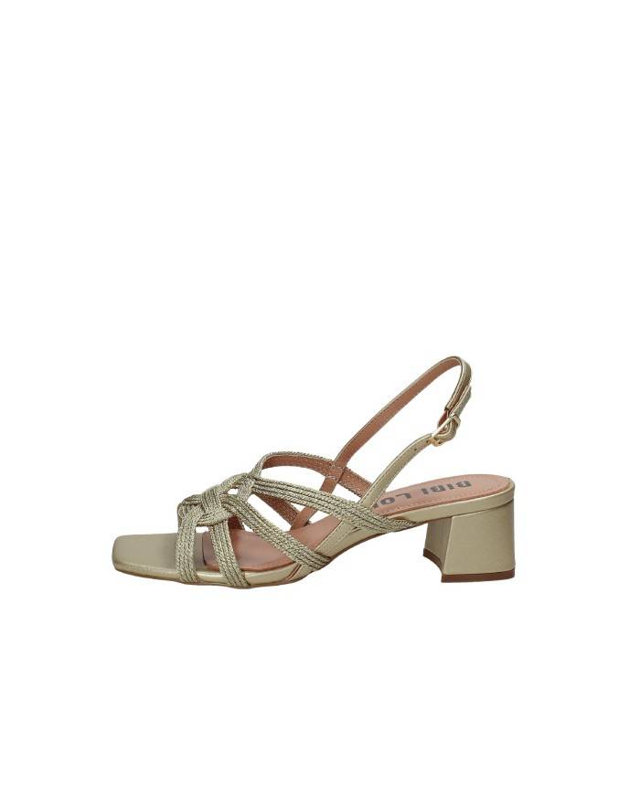 Bibi Lou 857z94hg Sandalo in pelle e tessuto Oro Bibi Lou 857z94hg Sandalo in pelle e tessuto Oro