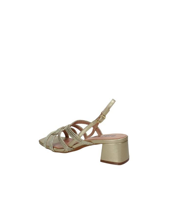 Bibi Lou 857z94hg Sandalo in pelle e tessuto Oro