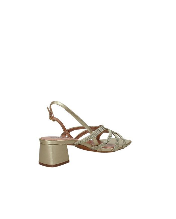 Bibi Lou 857z94hg Sandalo in pelle e tessuto Oro
