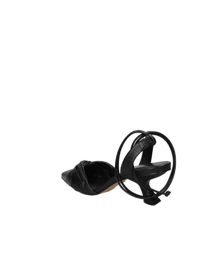 Carrano 690007 Décolleté slingback con laccio alla caviglia in pelle Nero Carrano 690007 Décolleté slingback con laccio alla caviglia in pelle Nero