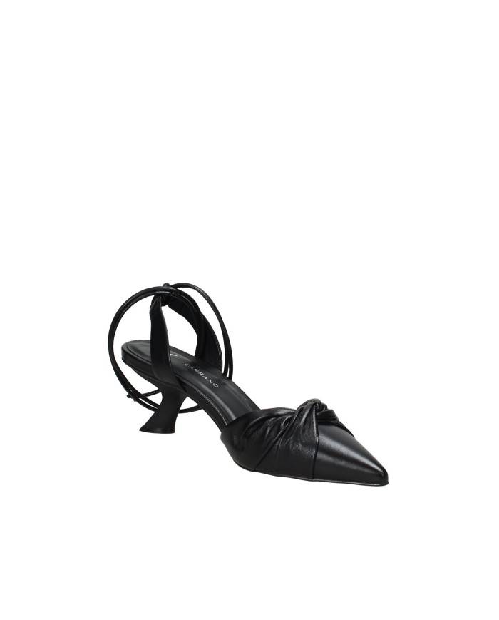 Carrano 690007 Décolleté slingback con laccio alla caviglia in pelle Nero Carrano 690007 Décolleté slingback con laccio alla caviglia in pelle Nero