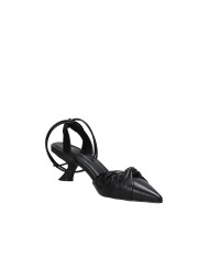 Carrano 690007 Décolleté slingback con laccio alla caviglia in pelle Nero Carrano 690007 Décolleté slingback con laccio alla caviglia in pelle Nero