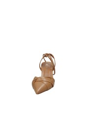 Carrano 690007 Décolleté slingback con laccio alla caviglia in pelle Cammello
