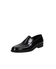 Rossi 1416 Mocassino classico liscio in pelle spazzolata Nero