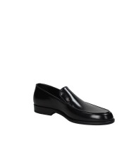 Rossi 1416 Mocassino classico liscio in pelle spazzolata Nero