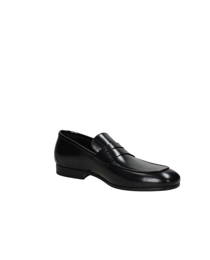 Rossi 1464.M Mocassino classico in pelle spazzolata Nero Rossi 1464.M Mocassino classico in pelle spazzolata Nero