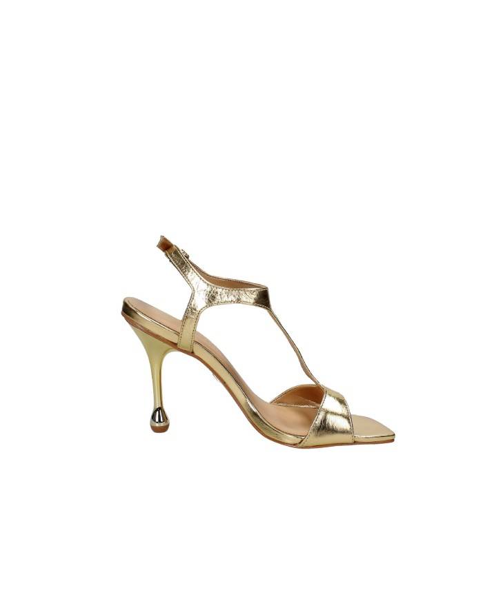 Carrano 804003 Sandalo tacco a spillo in laminato Oro
