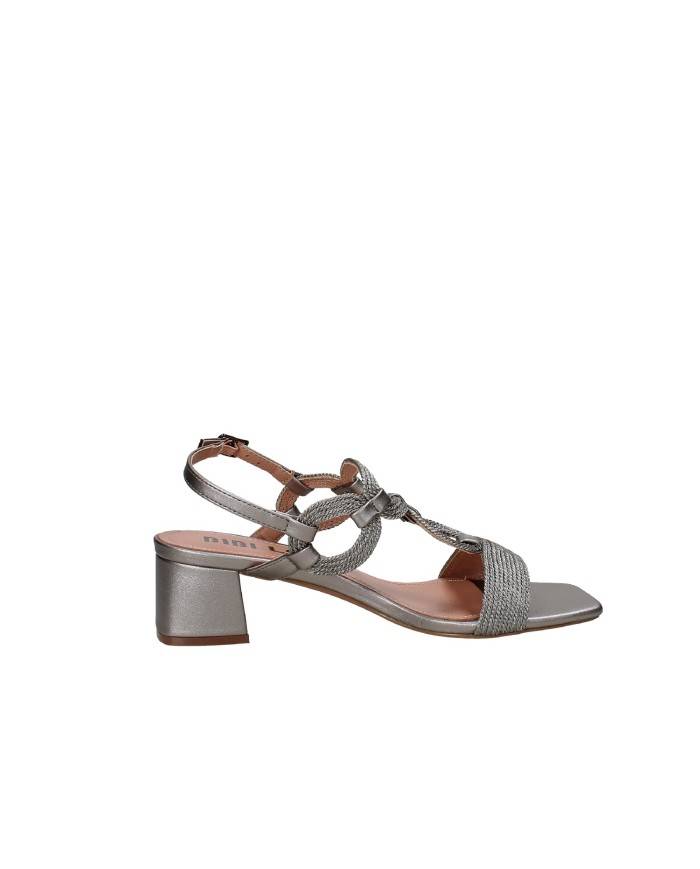 Bibi Lou 856z94hg Sandalo con tacco a blocchetto in pelle Canna di fucile