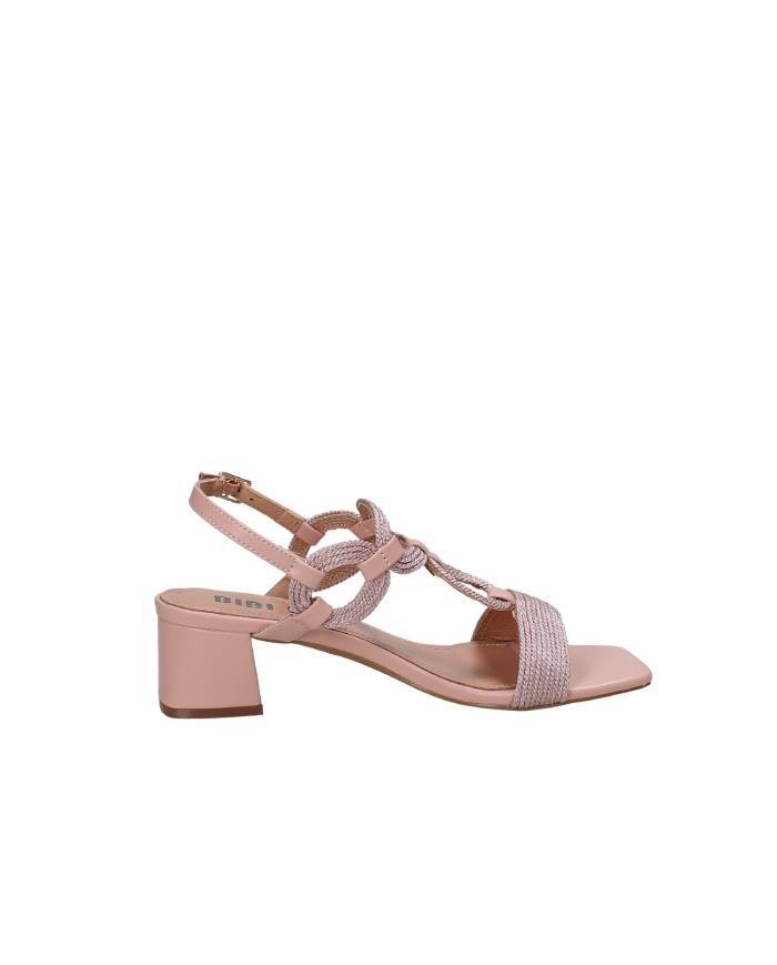Bibi Lou 856z94hg Sandalo con tacco a blocchetto in pelle Nude