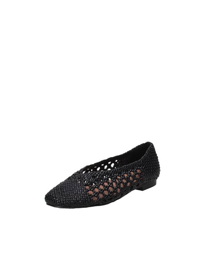 Bibi Lou 900z80vk Ballerina traforata in pelle a intreccio Nero Bibi Lou 900z80vk Ballerina traforata in pelle a intreccio Nero