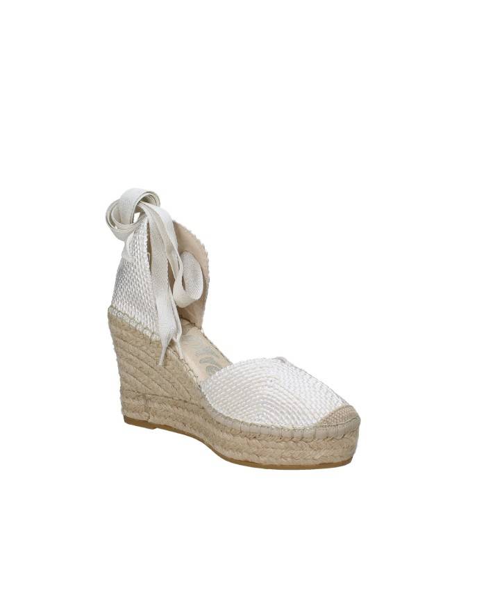 Vidorreta 27900 Espadrillas alta con zeppa e laccio Panna Vidorreta 27900 Espadrillas alta con zeppa e laccio Panna
