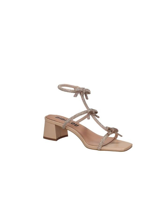 Bibi Lou 847z00hg Sandalo con tacco in pelle Nude