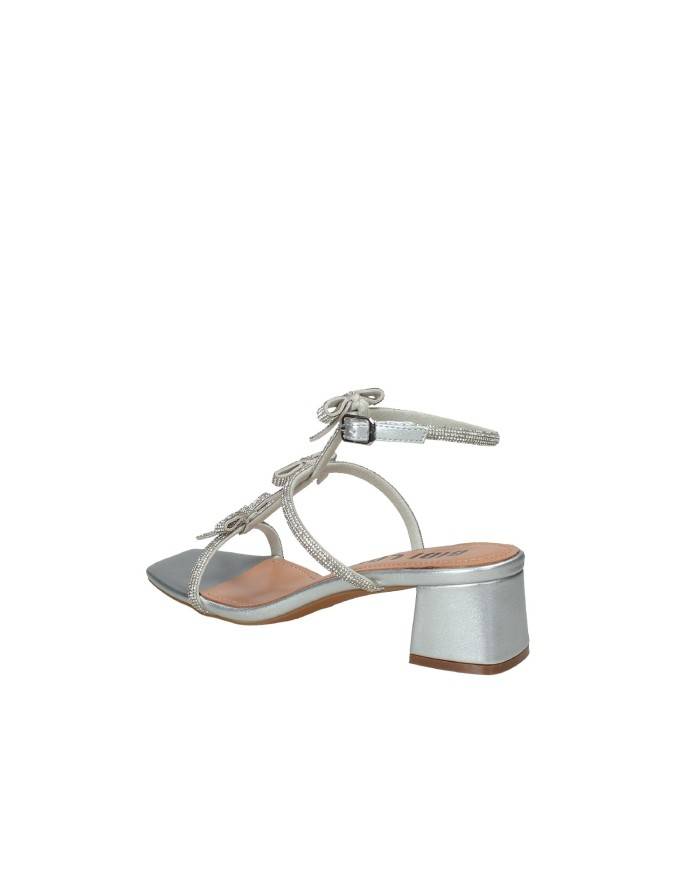 Bibi Lou 847z00hg Sandalo con tacco in pelle Argento