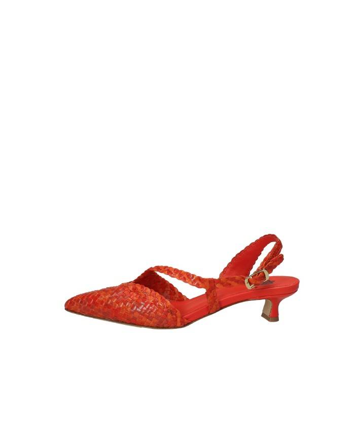 L'Arianna CH2568 Décolleté slingback in pelle intrecciata Rosso L'Arianna CH2568 Décolleté slingback in pelle intrecciata Rosso
