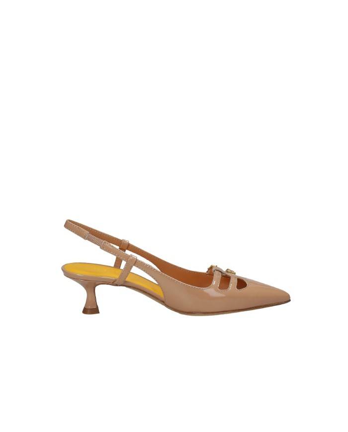 Mara Bini U307 Décolleté slingback Mary Jane in vernice Nude