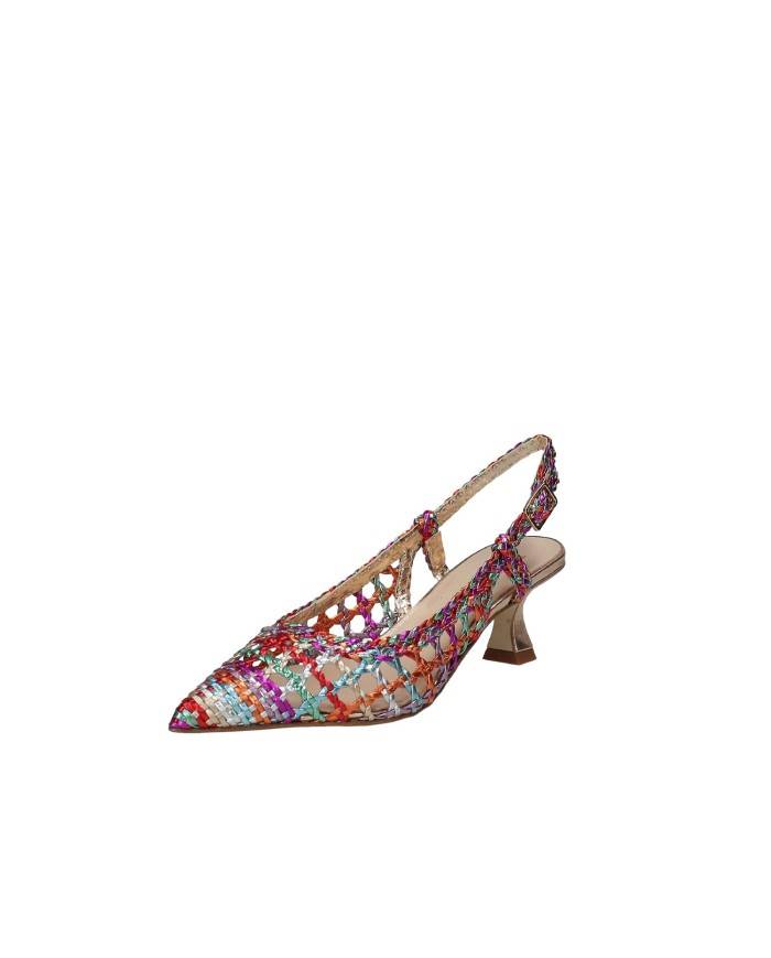 Il Borgo Firenze 1513 Décolleté slingback in pelle intrecciata Multi Color Il Borgo Firenze 1513 Décolleté slingback in pelle intrecciata Multi Color