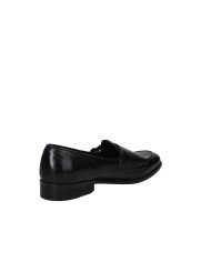 JP David 58548 Mocassino uomo chiusura doppia fibbia in pelle Nero