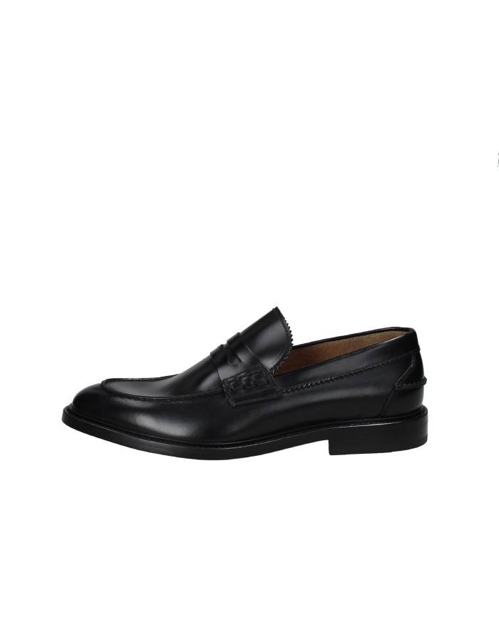 Rossi 1417 Mocassino classico liscio in pelle spazzolata Nero Rossi 1417 Mocassino classico liscio in pelle spazzolata Nero