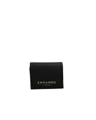 Ermanno Scervino 12600372 Portafogli donna piccolo  in ecopelle martellata Nero Ermanno Scervino 12600372 Portafogli donna piccolo  in ecopelle martellata Nero