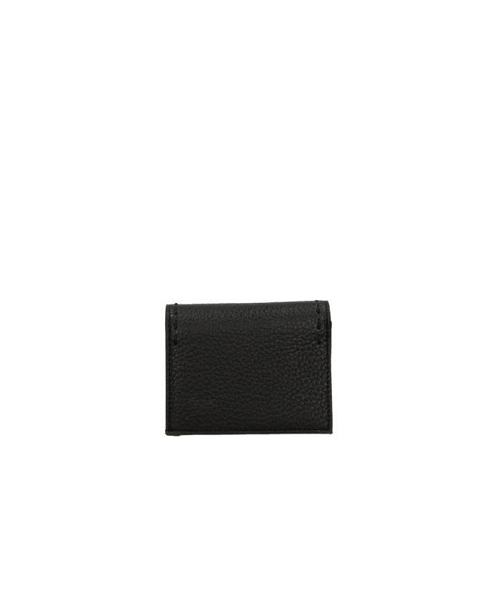 Ermanno Scervino 12600372 Portafogli donna piccolo  in ecopelle martellata Nero Ermanno Scervino 12600372 Portafogli donna piccolo  in ecopelle martellata Nero