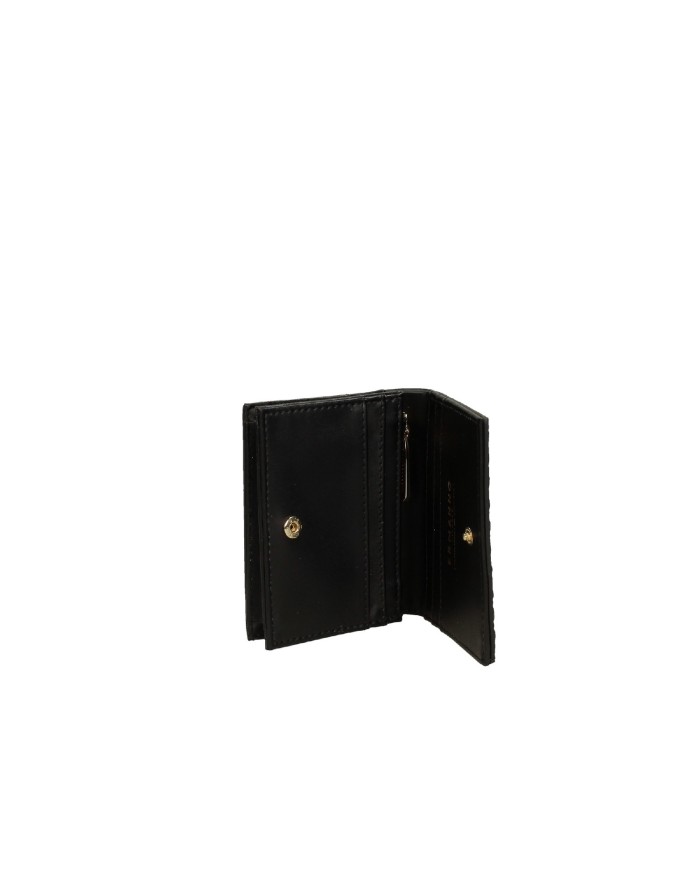 Ermanno Scervino 12600372 Portafogli donna piccolo  in ecopelle martellata Nero Ermanno Scervino 12600372 Portafogli donna piccolo  in ecopelle martellata Nero