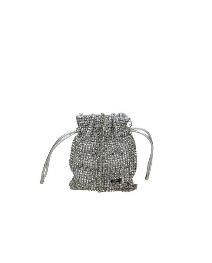 Albano Borse a1074 Borsetta a mano e spalla in rete di strass Cristall Albano Borse a1074 Borsetta a mano e spalla in rete di strass Cristall