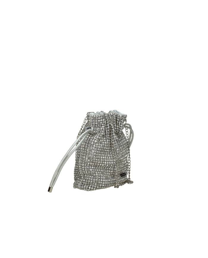 Albano Borse a1074 Borsetta a mano e spalla in rete di strass Cristall Albano Borse a1074 Borsetta a mano e spalla in rete di strass Cristall