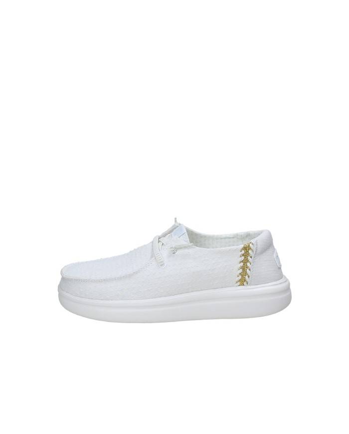 Hey Dude Shoes Wendy Rise Perf Canvas 436.100 Mocassino da donna in cotone Bianco Hey Dude Shoes Wendy Rise Perf Canvas 436.100 Mocassino da donna in cotone Bianco