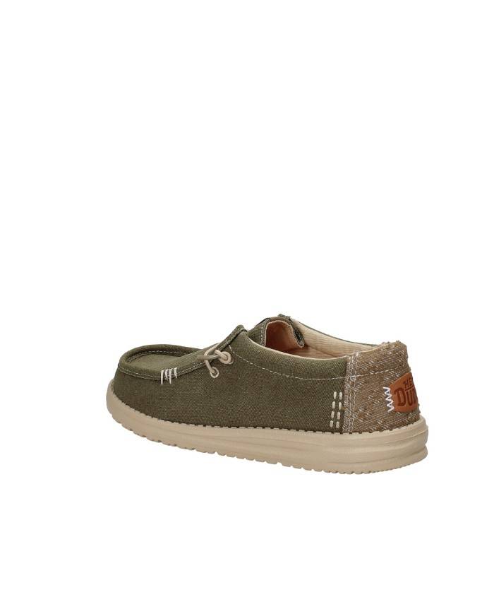 Hey Dude Shoes Wally Workwear.3yt Mocassino in cotone twill Verde Militare