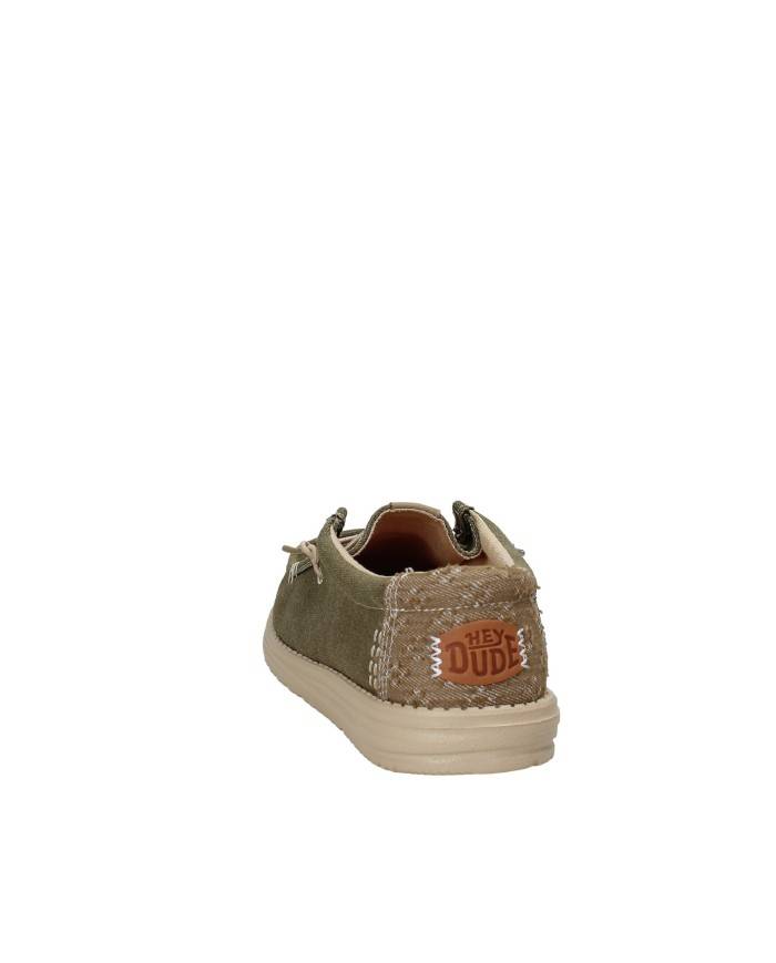 Hey Dude Shoes Wally Workwear.3yt Mocassino in cotone twill Verde Militare