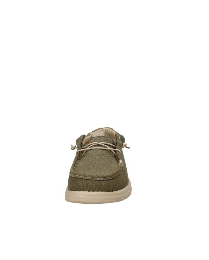 Hey Dude Shoes Wally Workwear.3yt Mocassino in cotone twill Verde Militare