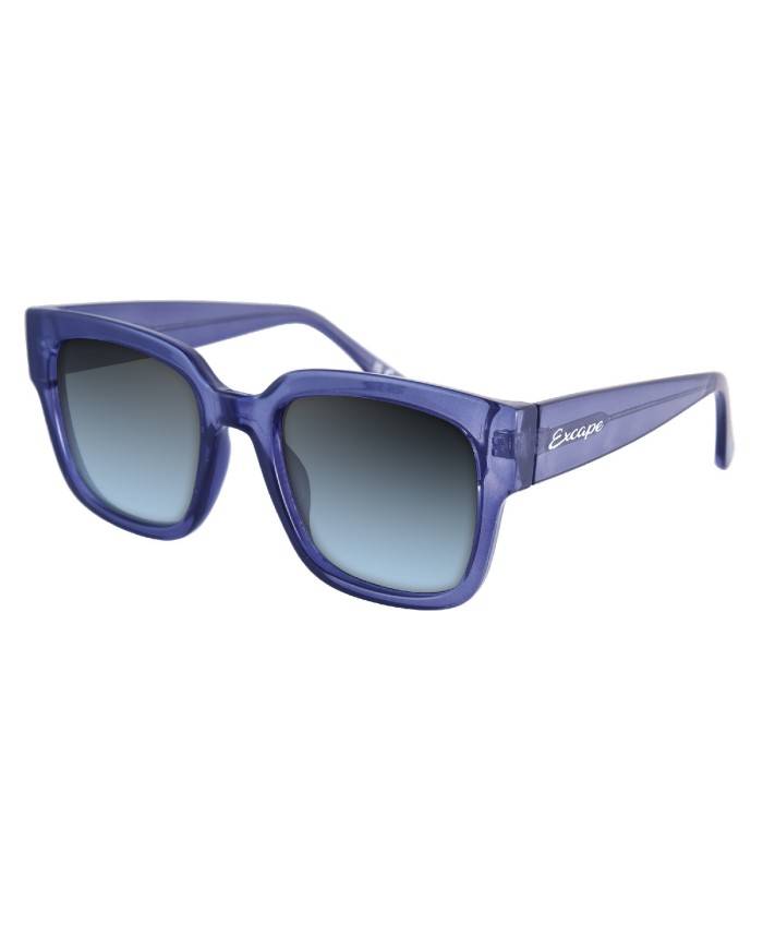 Excape Exc16.02 Occhiale da sole squadrato in celluloide trasparente Blu Excape Exc16.02 Occhiale da sole squadrato in celluloide trasparente Blu