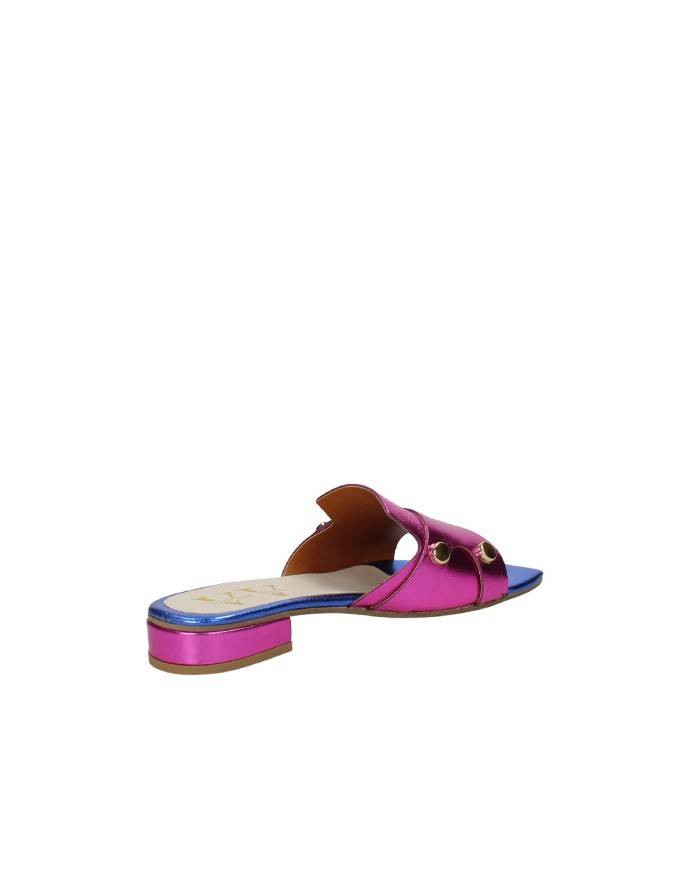 Vincent Vega Vidar Sandalo scalzato in pelle e laminato Fucsia