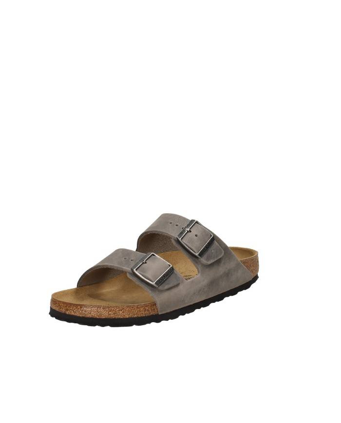 Birkenstock Arizona.1027026 Sandalo arizona BS in pelle oleata Acciaio Birkenstock Arizona.1027026 Sandalo arizona BS in pelle oleata Acciaio