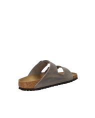 Birkenstock Arizona.1027026 Sandalo arizona BS in pelle oleata Acciaio